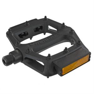 DMR V6 Cro Mo Axle Platform Pedals - Black / With Reflectors