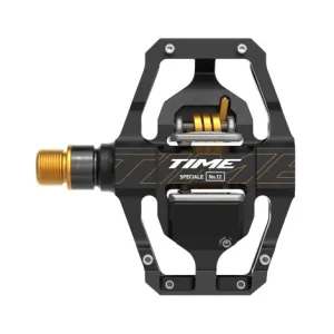 Time Speciale 12 Ti MTB Pedals - 2024 - Black / Gold / Large