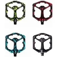 Crankbrothers Stamp 7 Flat Pedals Small - Black/ Red